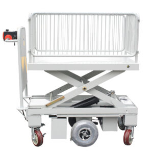 Mobile Vehicle Lift Table Drived by One Scissor With Wire Fence UM109B